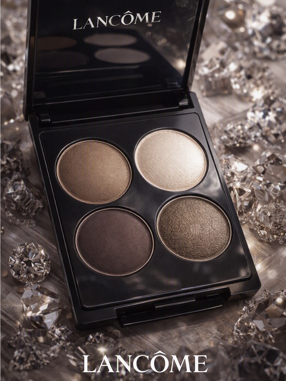 Lancome Colour Focus Eyeshadow Neutral Browns Quad Palette Luxury Makeup